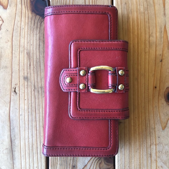 Banana Republic Handbags - Banana Republic red leather wallet